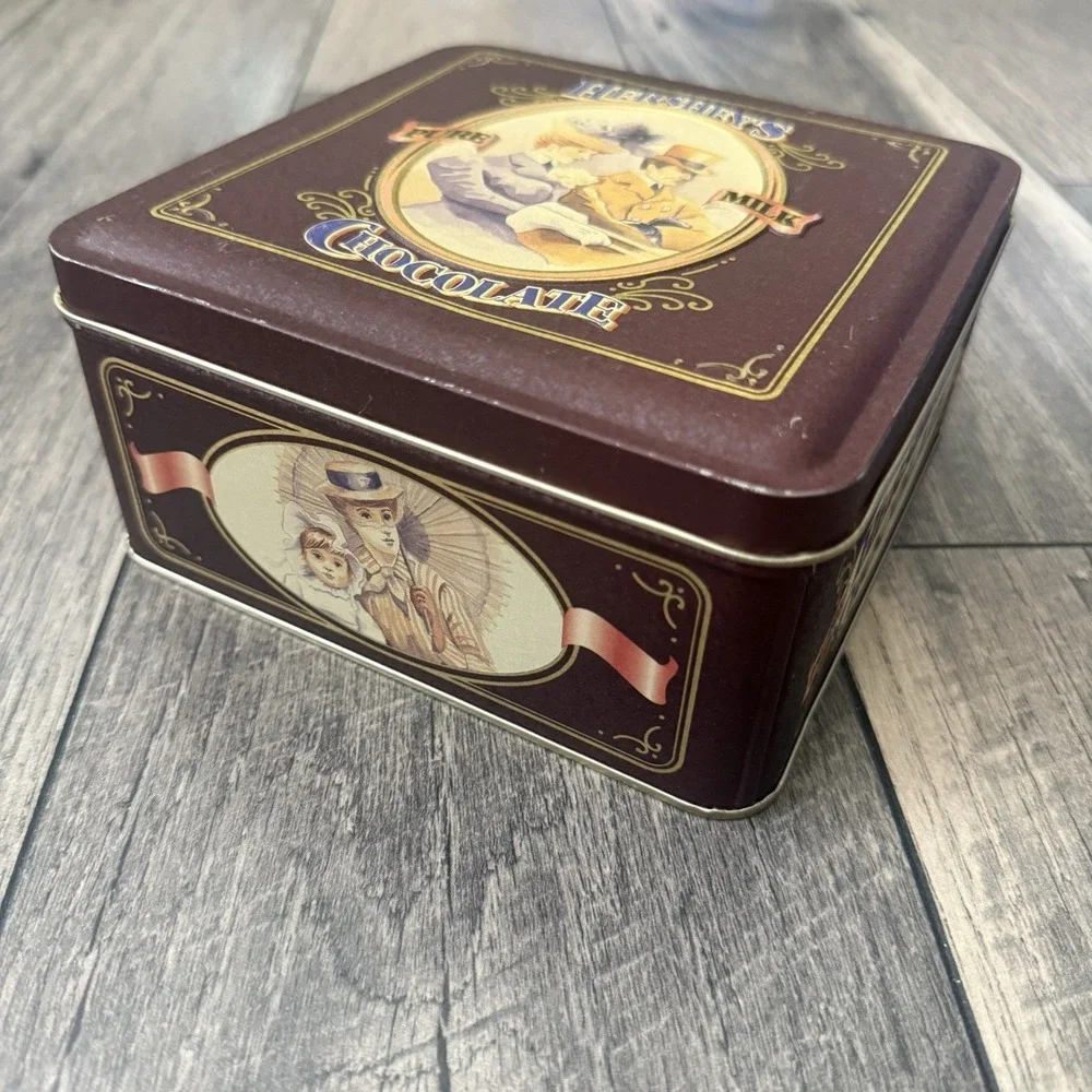 1995 Hershey's Pure Milk Chocolate Vintage Edition #4 Metal Candy Tin Canister